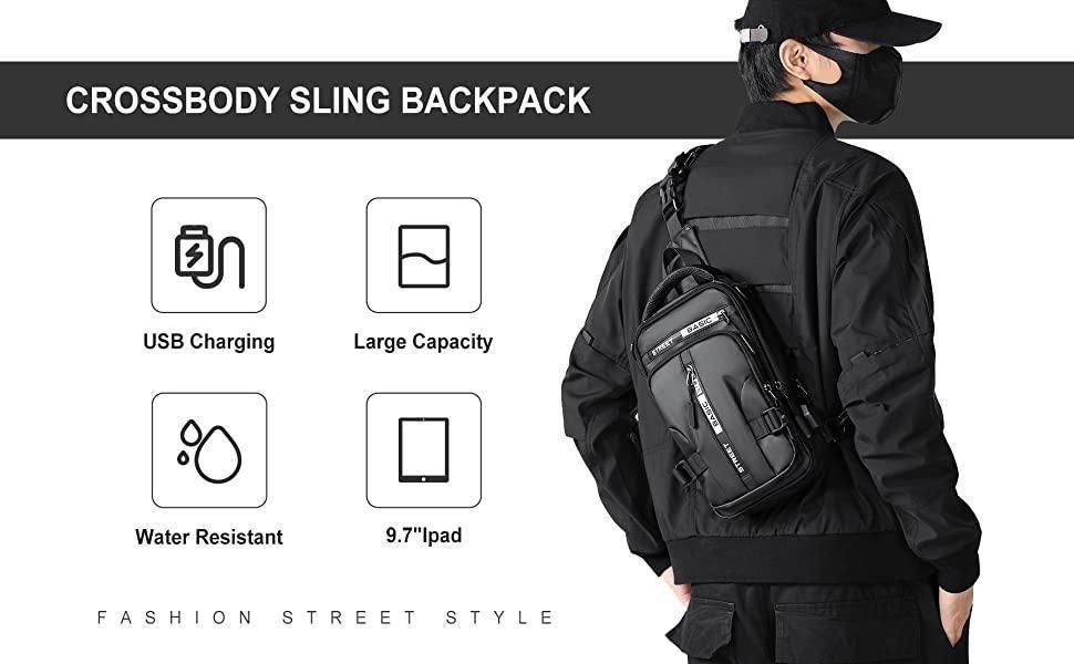 Sling Bag with USB Charging Port Sling Bag with USB Charging Port